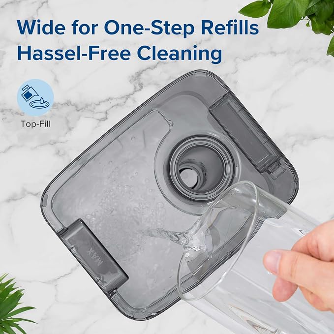 Classic300 Ultrasonic Top Fill Humidifier, Extra Large 6L Tank Last 60-Hour - Super Quiet, Easy to Use and Clean, 360°