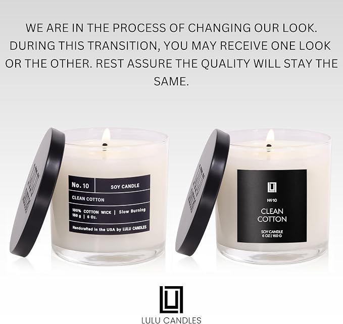 | Clean Cotton | Luxury Scented Soy Jar Candle | Hand Poured in The USA | Highly Scented & Long Lasting - 6 Oz., alternate