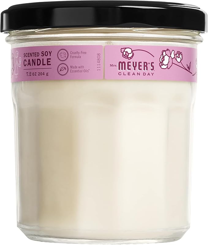 CLEAN DAY Aromatherapy Candle, 35 Hour Burn Time, Made with Soy Wax and Essential Oils, Peony, 7.2 Oz, Pack of 2, alternate