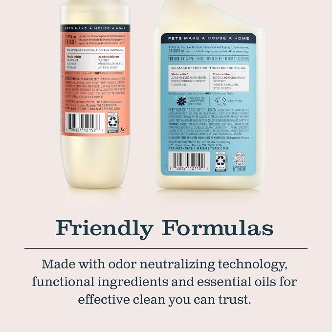 Clean Day Cat comfort Kit, includes Cat Deodorizing Spritz - White Peach and Pet Stain & Odor Fighter, alternate product view