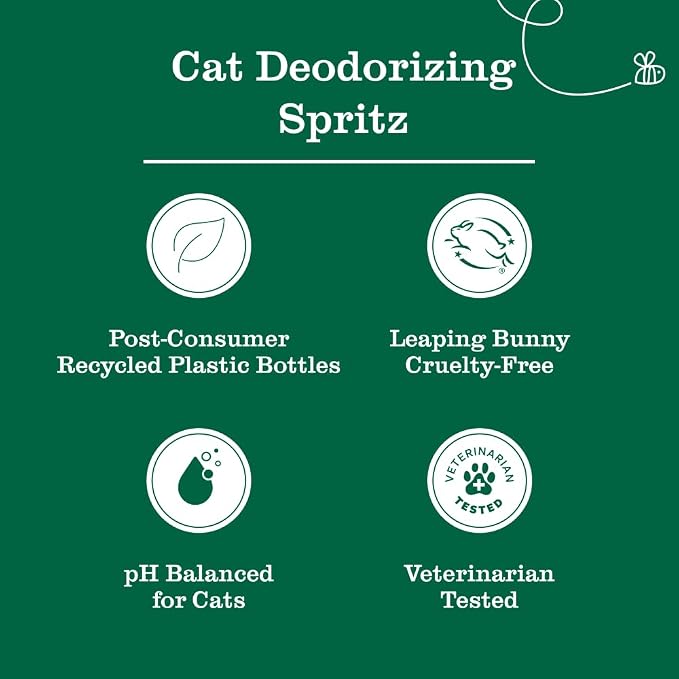 Clean Day Cat comfort Kit, includes Cat Deodorizing Spritz - White Peach and Pet Stain & Odor Fighter, alternate product view