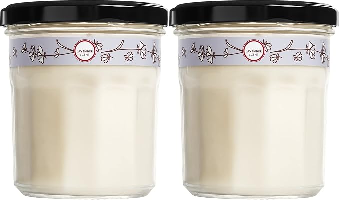 CLEAN DAY Lavender Soy Candle, Garden-Inspired Aromatherapy Homekeeping, 35 Hour Burn Time, Made with Essential