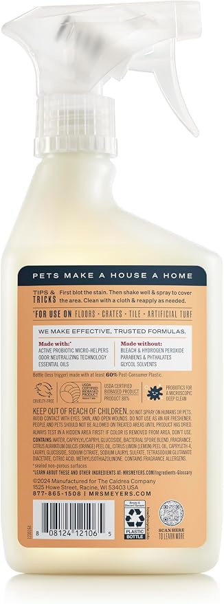 CLEAN DAY Pet Multi-Surface Cleaner,Orange Blossom Scent,16oz,(Pack of 2), alternate product view 2