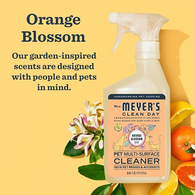 CLEAN DAY Pet Multi-Surface Cleaner,Orange Blossom Scent,16oz,(Pack of 2), alternate product view 3