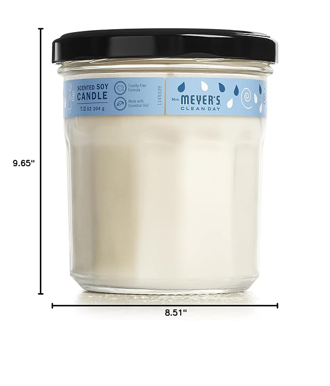 CLEAN DAY Soy Aromatherapy Candle, 35 Hour Burn Time, Made with Soy Wax and Essential Oils, Rain Water, 7.2 oz, alternate