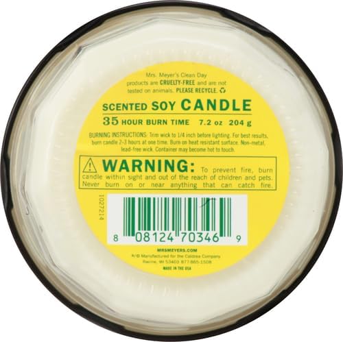 CLEAN DAY Soy Aromatherapy Candle,35 Hour Burn Time,Made with Soy Wax and Essential Oils,Honeysuckle,7.2 Oz,(Pack of 6)