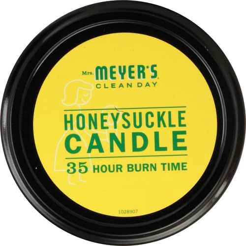 CLEAN DAY Soy Aromatherapy Candle,35 Hour Burn Time,Made with Soy Wax and Essential Oils,Honeysuckle,7.2 Oz,(Pack of 6)