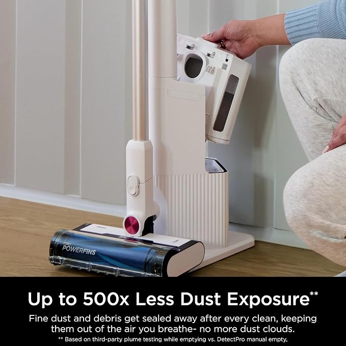 Clean & Empty Cordless Stick Vacuum Cleaner, Auto-Empty System, Self Cleaning Brushroll, HEPA Filter, Powerful Suction