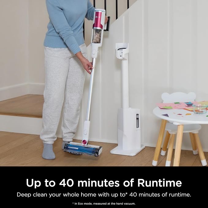 Clean & Empty Cordless Stick Vacuum Cleaner, Auto-Empty System, Self Cleaning Brushroll, HEPA Filter, Powerful Suction