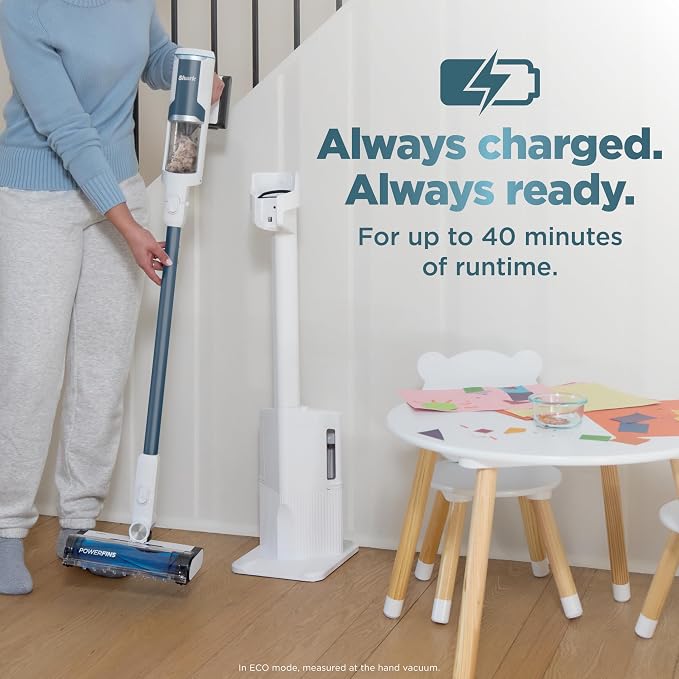 Clean & Empty Cordless Stick Vacuum – Lightweight Cordless Vacuum with Auto-Empty System, HEPA Filter, Portable