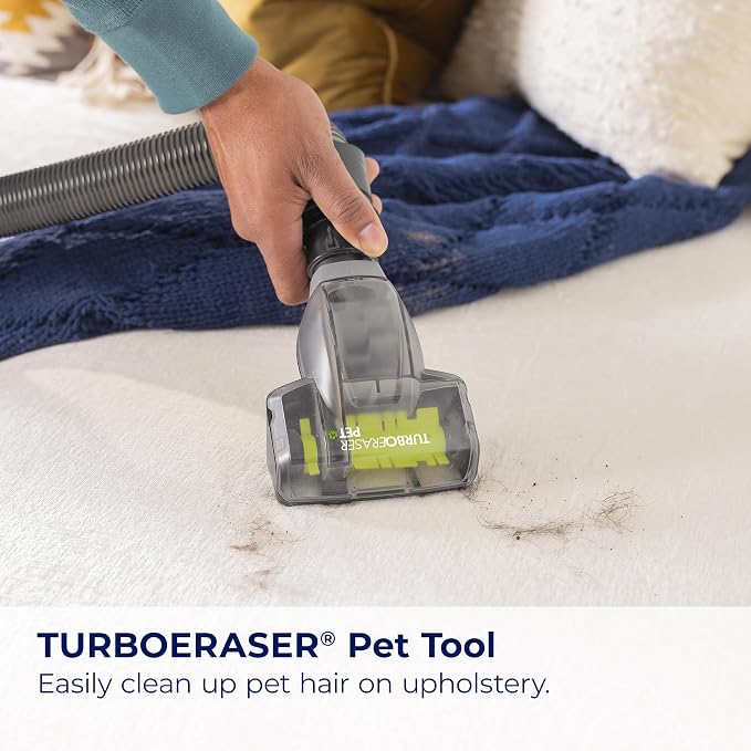 CleanView Swivel Rewind Vacuum with Automatic Cord Rewind, TurboEraser Upholstery Tool, Triple Action Brush Roll, Swivel