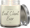 Client Candle - Appreciation Gifts for Clients - Thank You Client Gifts for Corporate Women, Men, Hairdresser, Lawyer