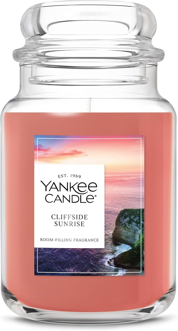 Cliffside Sunrise, Scented Candle, 22oz Large Jar with up to 150 Hour Burn Time, Giftable, product image