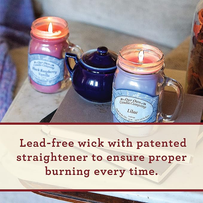 Clothesline Scented Mason Jar Candle, 100 Hour Burn Time, Made in The USA - 13 Ounces, alternate product view 4