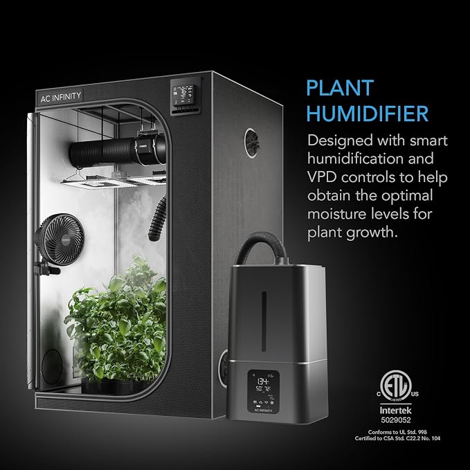 CLOUDFORGE T7, Plant Humidifier 15L with VPD Humidity Controls, 10-Level Precision Vaporizer, Extendable Hose, alternate