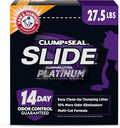 Clump & Seal Slide Platinum Multi-Cat Clumping Cat Litter, 14-Day Odor Control, EZ Clean Technology, 27.5 lbs –