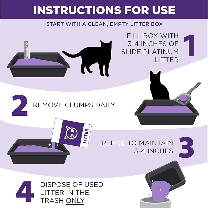 Clump & Seal Slide Platinum Multi-Cat Clumping Cat Litter, 14-Day Odor Control, EZ Clean Technology, 27.5 lbs –, alternate