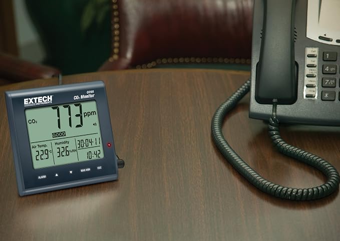 CO100 Air Quality Carbon Dioxide Monitor, alternate product view 2