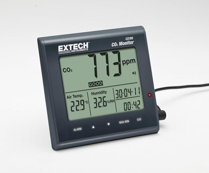 CO100 Air Quality Carbon Dioxide Monitor, alternate product view 4