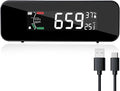 CO2 Monitor CO2 Meter Detector, Rechargeable Indoor Air Quality Monitor with CO2 Alarm, LCD Display, NDIR Sensor, product