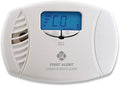 CO615 Dual-Power Plug-In Carbon Monoxide Detector with Battery Backup and Digital Display, White in White.