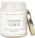 Coastal Lemon Scented Candles - Soy Candles with Lemon, Sea Salt, & Driftwood for Home Decor, product image