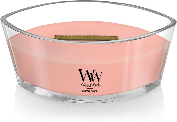 Coastal Sunset Gifts for Women and Men, 16 oz Ellipse Candle with Crackling Wick, alternate product view 3