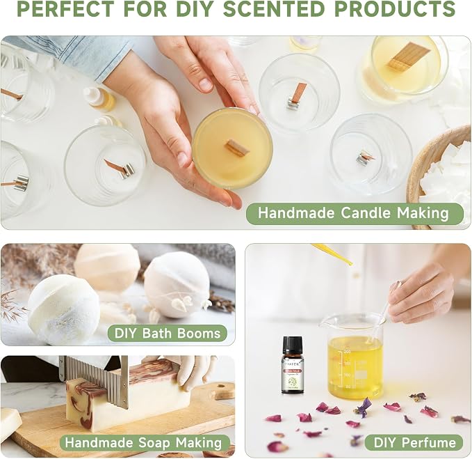 Coconut 20 Pcs Fragrance Oil Set, Premium Fragrance Oil, for Humidifier, DIY Candle & Soap Making Scent, Aromatherapy