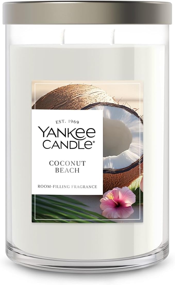 Coconut Beach Scented Candle, 20oz Classic 2-Wick Tumbler with up to 80 Hour Burn Time, product image