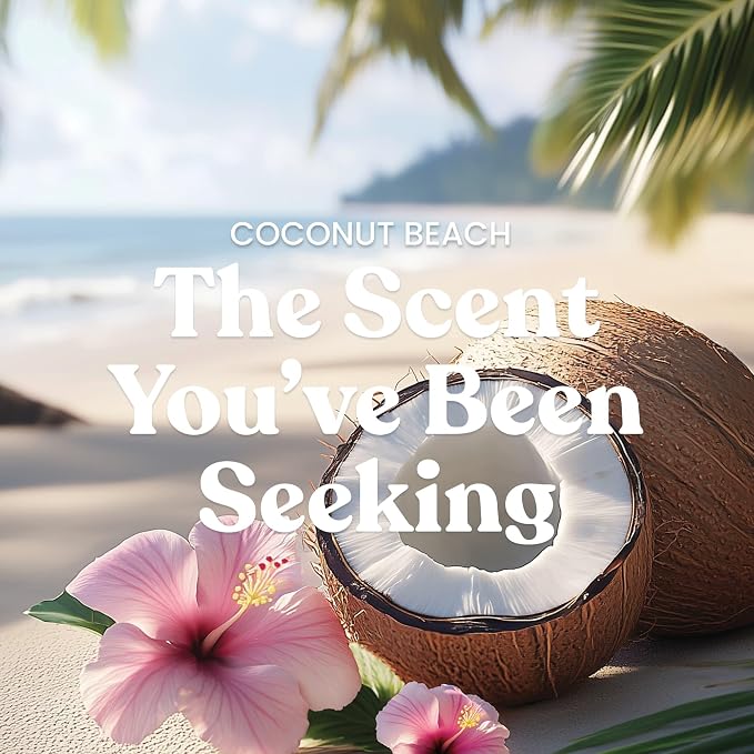 Coconut Beach Scented Candle, 20oz Classic 2-Wick Tumbler with up to 80 Hour Burn Time, alternate product view 2