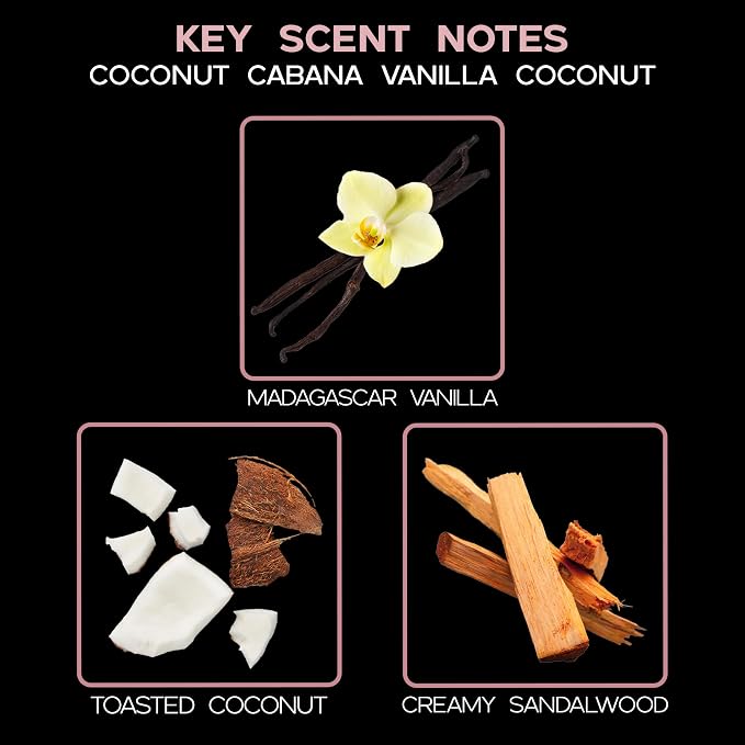 Coconut Cabana Diffuser Oil - Luxury Essential Oils for Diffuser Refill & Air Freshener Room Spray, alternate product view 3
