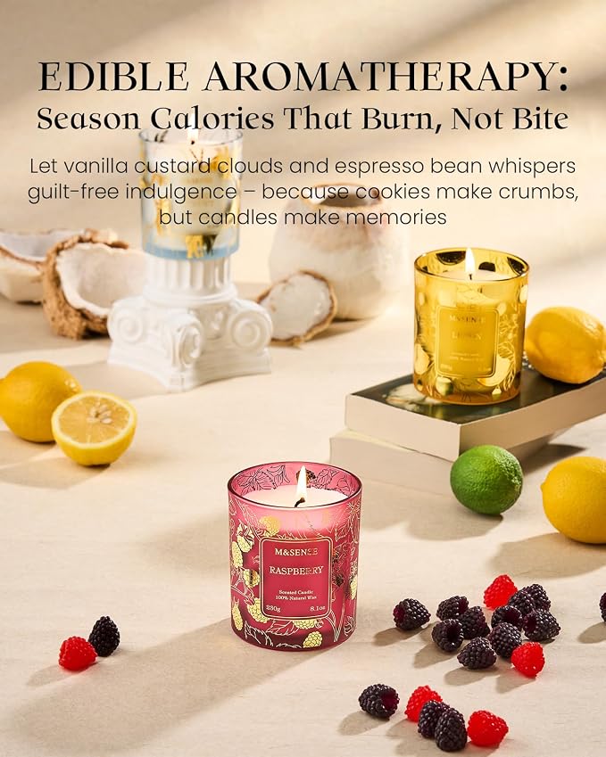 Coconut Candles, 8.1oz 42-Hour Long Burning Time Naturally Scented Candles,Vegan Soy, alternate product view 5