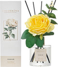 Reed Diffuser Set, Flower Reed Diffuser Clear Air 6.7 oz, Scented Diffuser with Sticks Home Fragrance Essential Oil