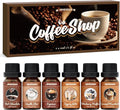 Coffee Fragrance Oils Set, Premium Essential Oils for Diffuser, Espresso, Vanilla Chai, Hot Chocolate, Blueberry Muffin