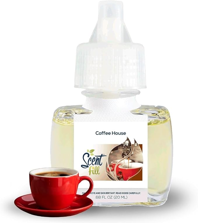 Coffee House Plug in Air Freshener, Scented Oil Refills, 2 Refills + Diffuser, alternate product view 2