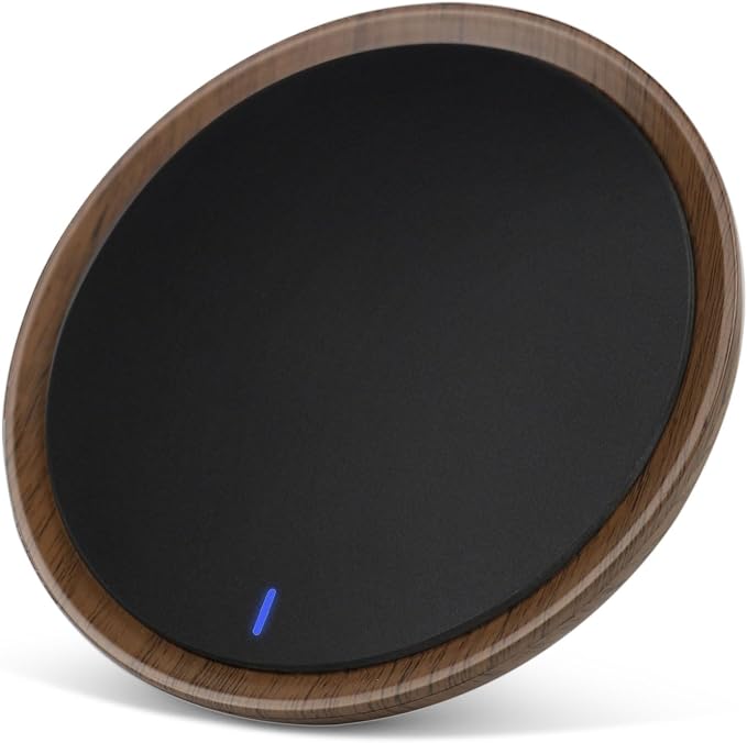 Coffee Mug Warmer, Candle Warmer Plate Wood Grain Style, Wax Melt Warmer for Scented Wax, Electric Coffee Warmer for Desk