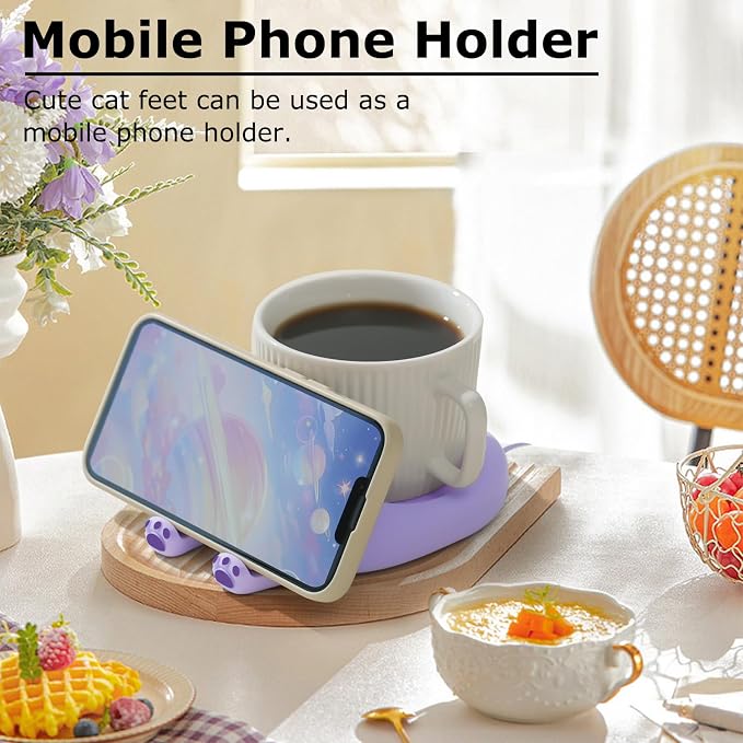 Coffee Mug Warmer with Auto Shut Off, 3 Temp Control, Candle Warmer Plate, Enjoy Warm Coffee & Tea, Gifts for Women & Men