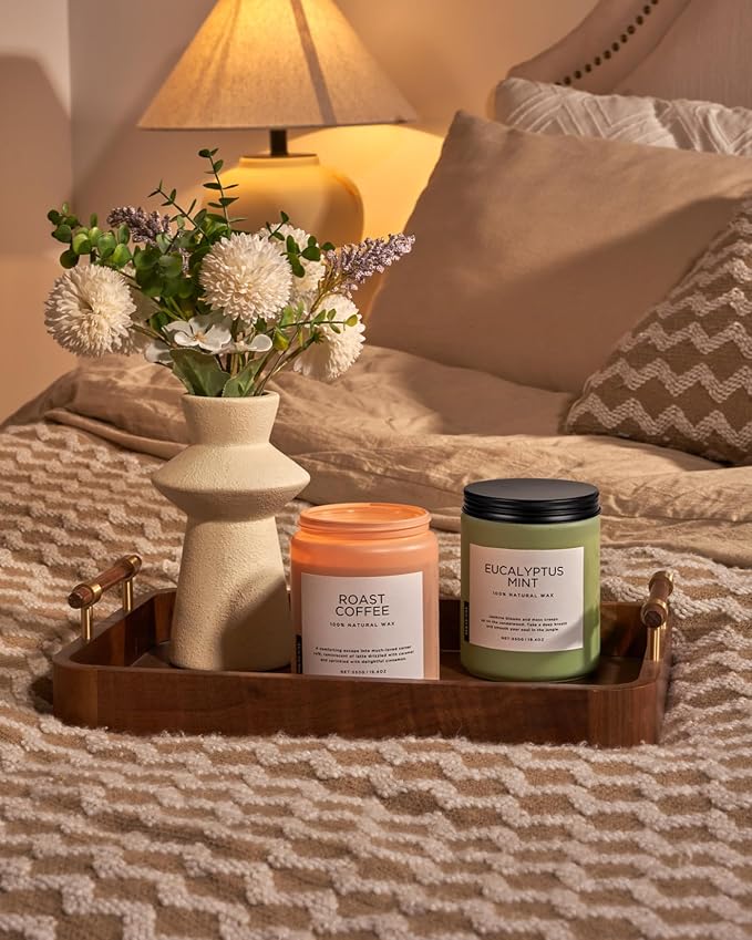 Coffee Scented Candles for Home, 19.4oz Soy Candles made from natural materials, 110 Hours Long Lasting Slow Burn, alternate