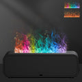 Colorful Flame Air Aroma Diffuser Humidifier, Dynamic Fire Flame Sound Pickup Aromatherapy Diffuser for Home Office