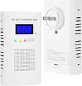 Combination Natural Gas Detector & Carbon Monoxide Detector, Plug in Carbon Monoxide Alarm & Propane Detector