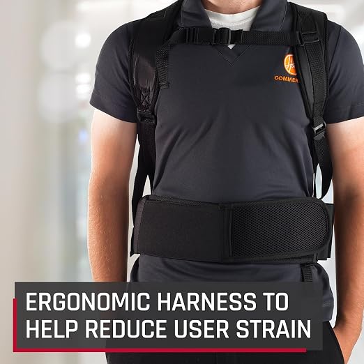 Commercial Shoulder Vac Pro Backpack Bagged Vacuum Cleaner, with HEPA Media Filter, Lightweight with Extra Long Cord