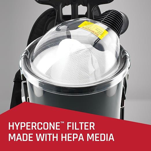 Commercial Shoulder Vac Pro Backpack Bagged Vacuum Cleaner, with HEPA Media Filter, Lightweight with Extra Long Cord