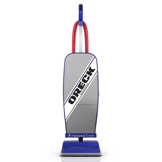 Commercial XL Vacuum Cleaner, Bagged Upright Vac for Carpets and Hard Floor, Lightweight, Automatic Height Adjust, High-Speed