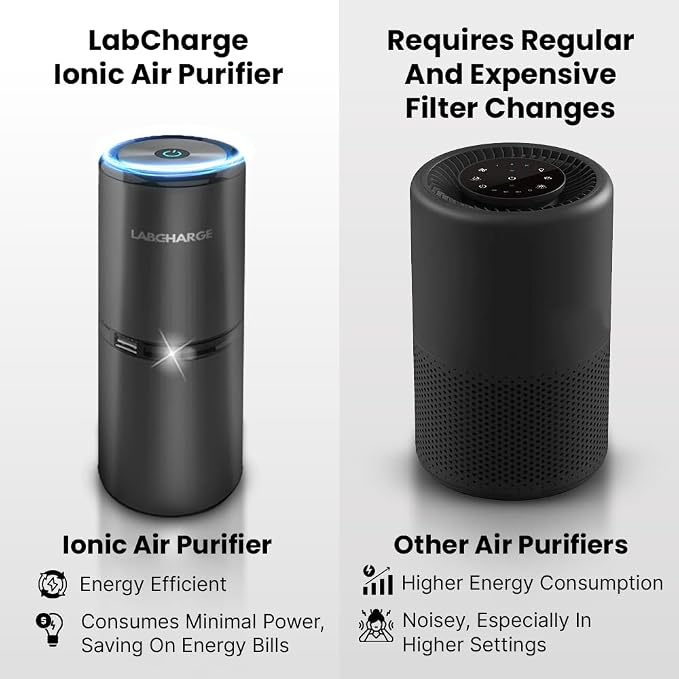 Compact Air Purifier - Covers 250 Sq Ft - Ideal for Bedroom or Dorm Room - Silent HEPA Filter Captures Dust and Pollutants