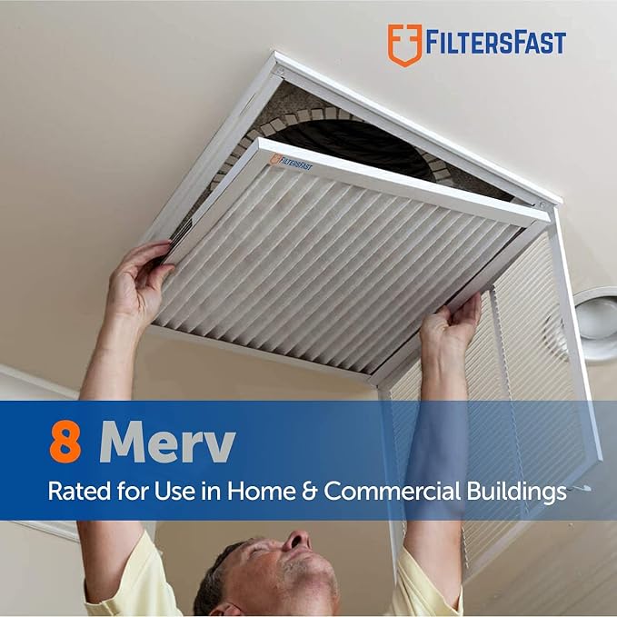 Compatible Replacement for Trane BAYFTAH26M 21x26x5 Air Filter MERV 8 Pleated AC Furnace, Actual Size: 20.1x25.7x5, 2-Pack