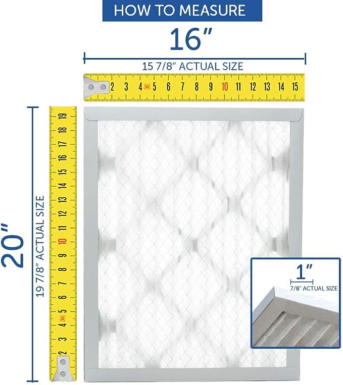 Compatible Replacement for Trane BAYFTAH26M 21x26x5 Air Filter MERV 8 Pleated AC Furnace, Actual Size: 20.1x25.7x5, 2-Pack