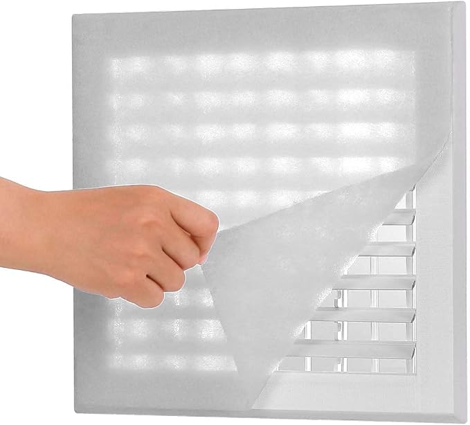 Complete Air Vent Filters Kit- 98‘’ x 18'' Electrostatic Media With 157" of Installation Tape 36+ Filters per Roll for HVAC