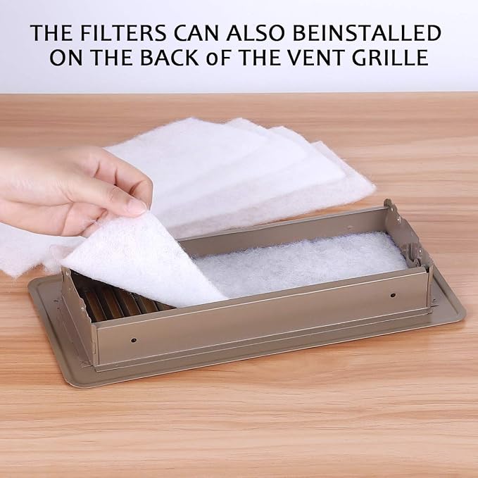 Complete Air Vent Filters Kit- 98‘’ x 18'' Electrostatic Media With 157" of Installation Tape 36+ Filters per Roll for HVAC