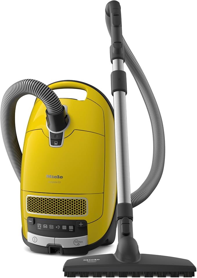 Complete C3 Calima Bagged Canister Vacuum Cleaner with Turbobrush floorhead, Suitable for Low-Medium Pile Carpet and Hard