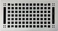 Contemporary Artisan Style Vent Cover, Solid Cast Steel Interior, Controls Air Flow, 6 x 10 inches (Overall